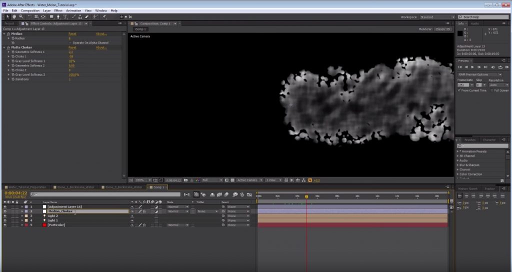 Trapcode Particular で水しぶきを作るチュートリアル レンダリングヤッホーイ