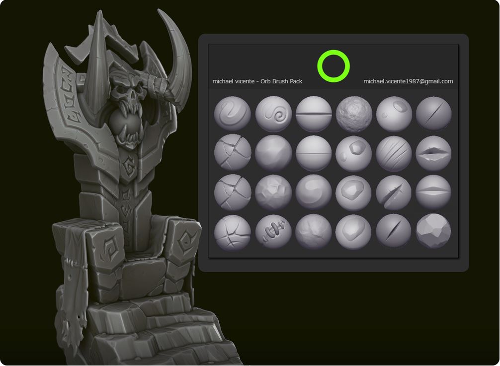 Blizzardのアーティストがzbrush用のブラシパックを公開 無料だぞ レンダリングヤッホーイ